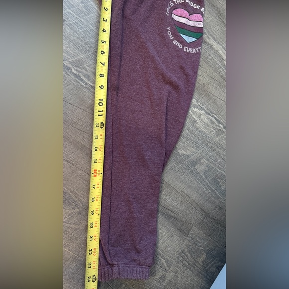 Spiritual Gangster Burgundy Joggers - Picture 8 of 8